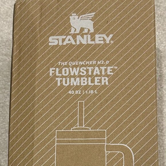 Stanley Brown 40oz Tumbler Laser w/ Brown Gem Straw Topper &Brown Boot Sleeve lv - Picture 6 of 7